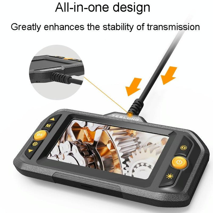 Hd Camera Probe 4.3 Inch Screen All-In-One Industrial Borescope Auto Repair Tools Specification 8.0Mm Dual Lens