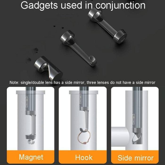 Hd Camera Probe 4.3 Inch Screen All-In-One Industrial Borescope Auto Repair Tools Specification 8.0Mm Dual Lens