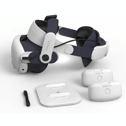 Vr Head Strap Twin Battery Combo For Meta Quest 3