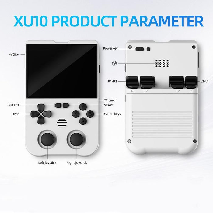 Xu10 Handheld Game Console 3.5-Inch Ips Screen Linux System Portable Video Arcade 128G