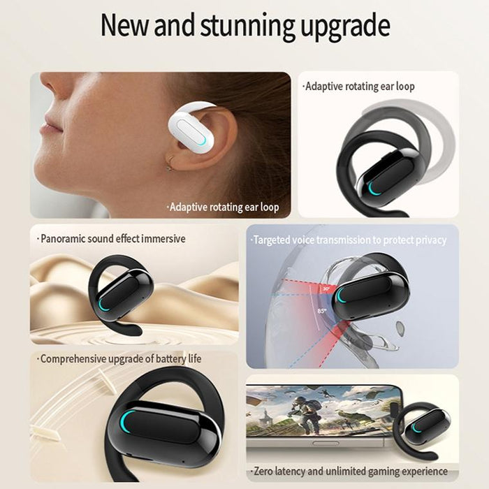 M-F9 Rotatable Ear-Mounted Enc Call Noise Reduction Bluetooth Stereo Sports Earphones