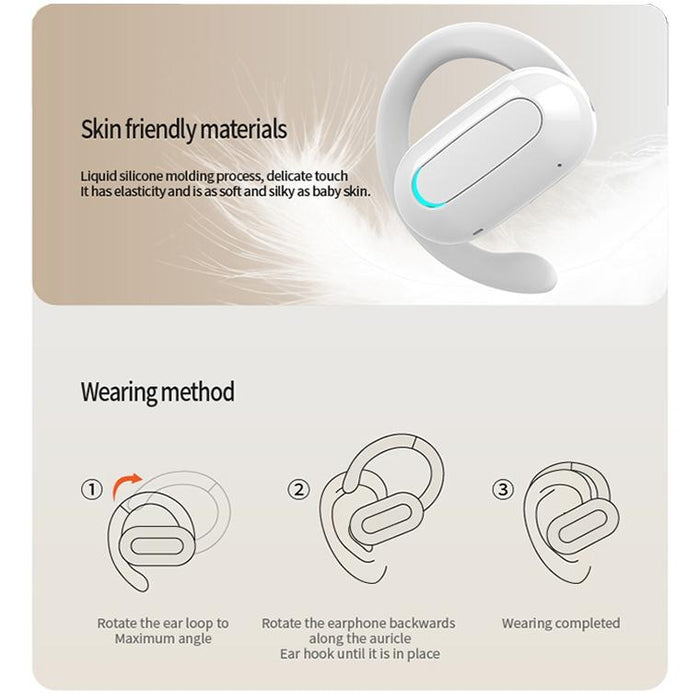 M-F9 Rotatable Ear-Mounted Enc Call Noise Reduction Bluetooth Stereo Sports Earphones