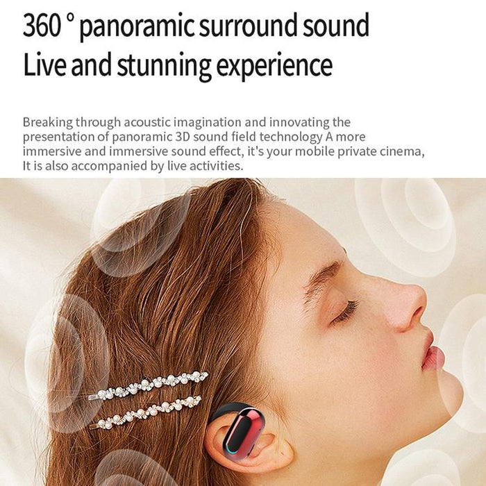 M-F9 Rotatable Ear-Mounted Enc Call Noise Reduction Bluetooth Stereo Sports Earphones