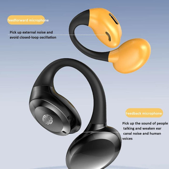 Ear-Hook Wireless Earphones Ows Waterproof Touch Control Sports Earbuds