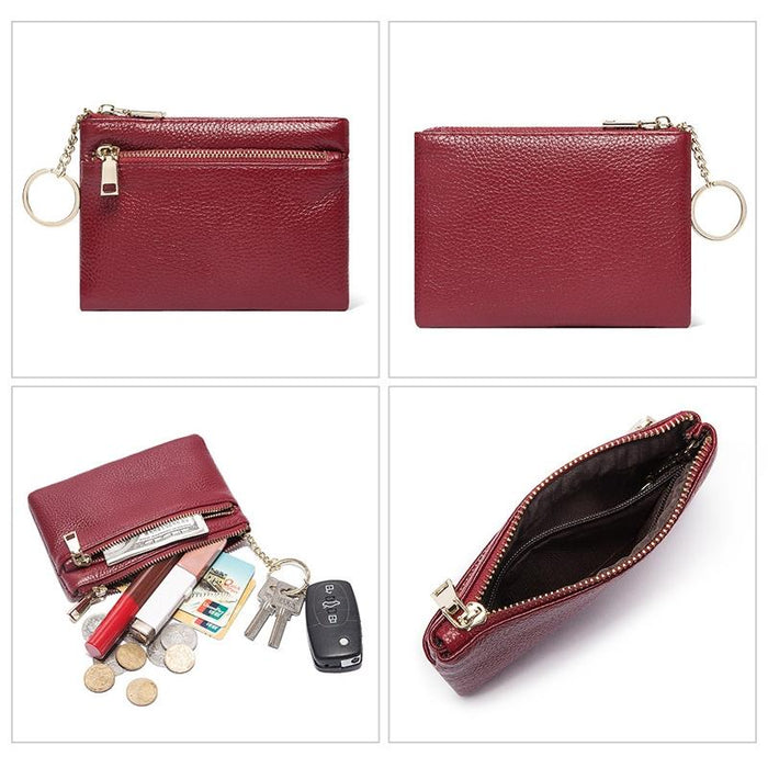 2010 Ladies Leather Mini Wallet Portable Coin Purse And Card Holder Size L
