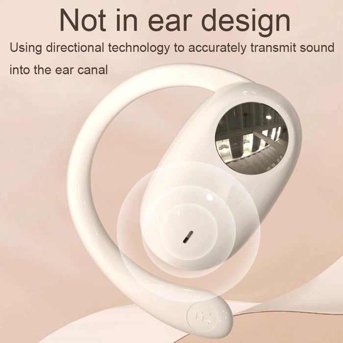 Js911 Ows Ear-Mounted Dual-Mic Call Noise Reduction Led Digital Display Bluetooth Earphones