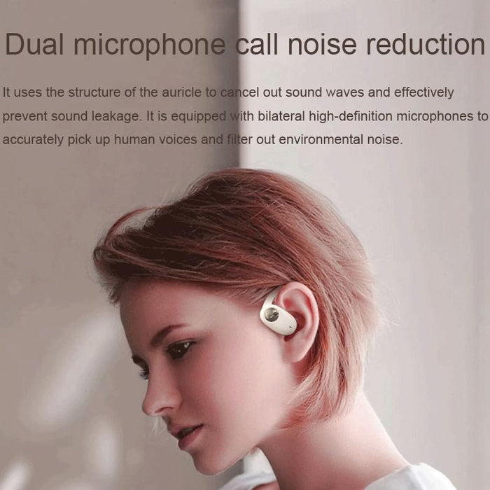 Js911 Ows Ear-Mounted Dual-Mic Call Noise Reduction Led Digital Display Bluetooth Earphones