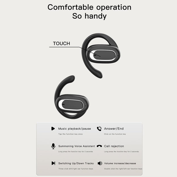 T35 Ows Adjustable Ear-Hook Call Noise Reduction Wireless Bluetooth 5.3 Earphones