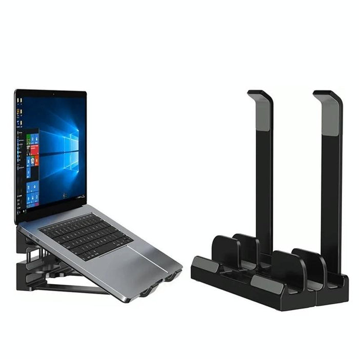 Dual-purpose Laptop Vertical Stand Storage Rack Desktop