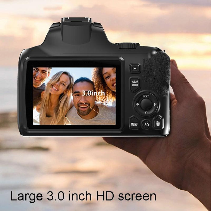 W2 64Mp 4K 3 Inch Screen 10X Optical Zoom & 4X Digital Zoom Camera Package One