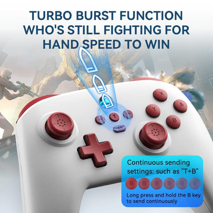 Tooth Gamepad With Vibration For Switch/android/apple/pc