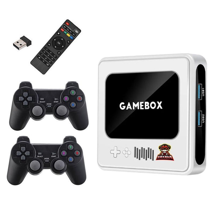 G10 Gamebox Tv Box Dual System Wireless Android 3D Home 4K Hd Game Console Support Ps1 / Psp - 128G 40 000 & Games Black