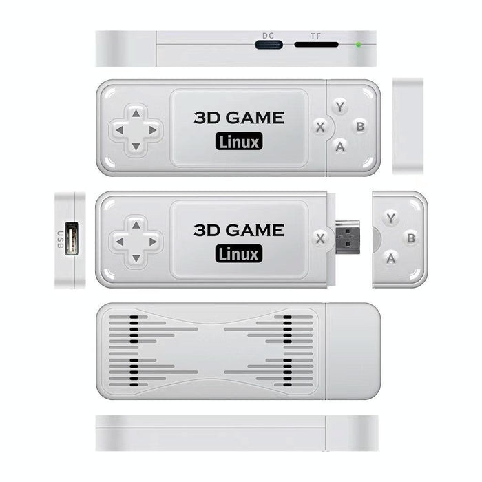 Y6 Handheld Game Console 2.4G Hd 4K Wireless Portable Linux Video Game Stick - 128G 10000 & Games