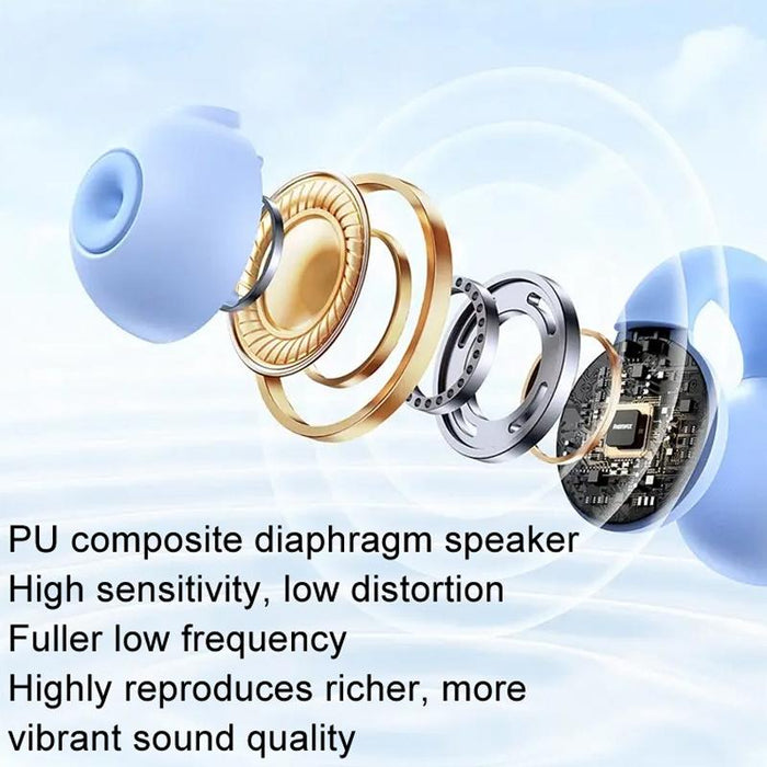 Transparent Ear Clip Wireless Bluetooth Earphone Ows Sports Earphone