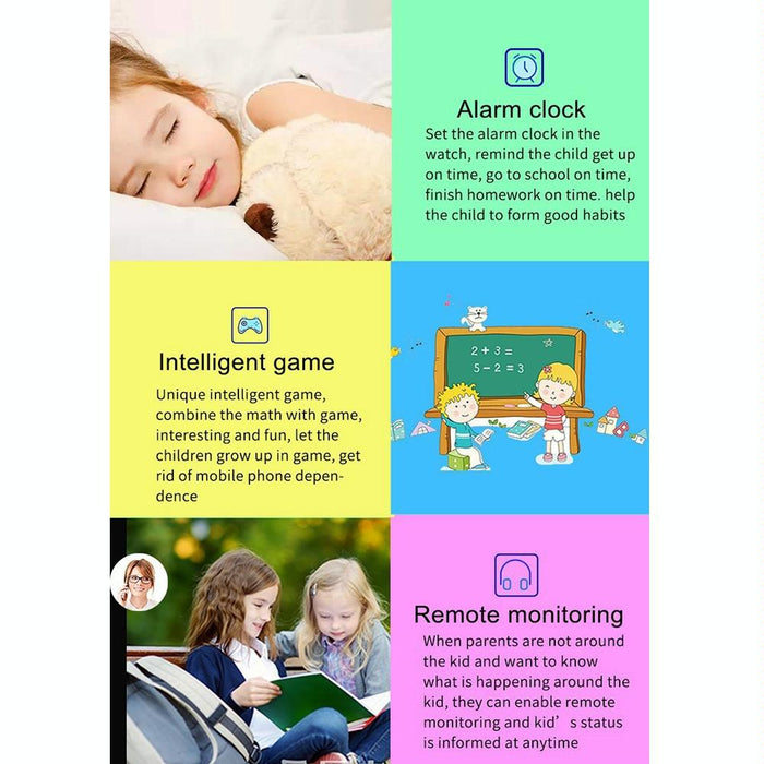 1.44 Inch 360-Degree Rotating Positioning Camera Smart Waterproof Children Calling Watch