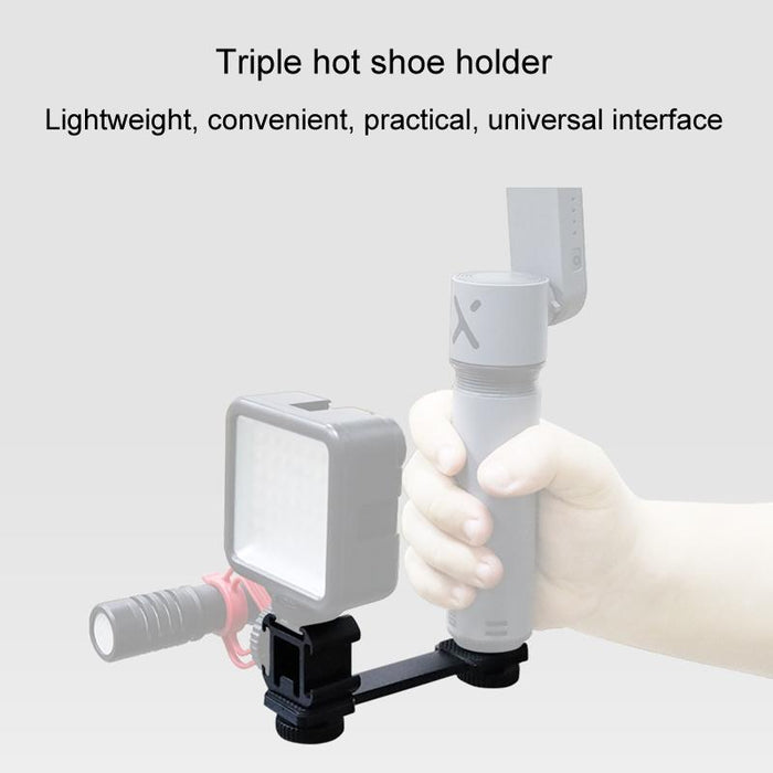 Multifunctional Aluminum Heating Shoe Base Flash Light Bracket Accessories 3 Hot Boots Bracket