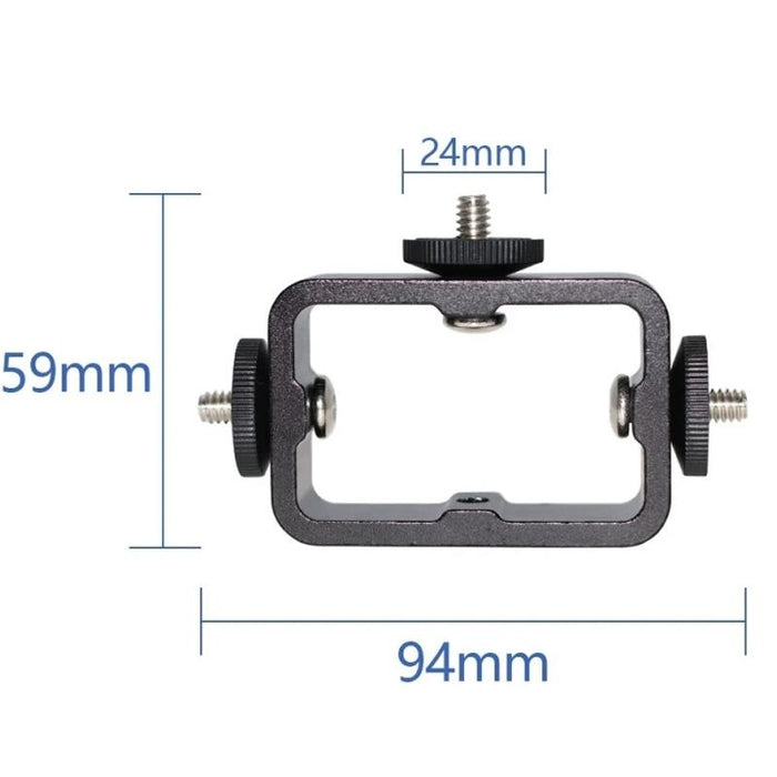 Multi-Device Tripod Mount Adapter Live Broadcast Bracket Mobile Phone Clip Holder Triple Head Circle