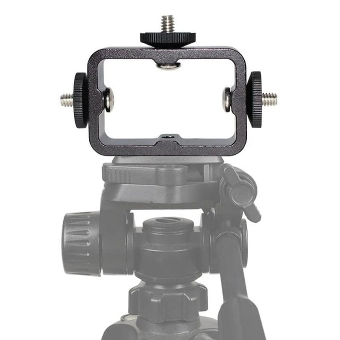 Multi-Device Tripod Mount Adapter Live Broadcast Bracket Mobile Phone Clip Holder Triple Head Circle