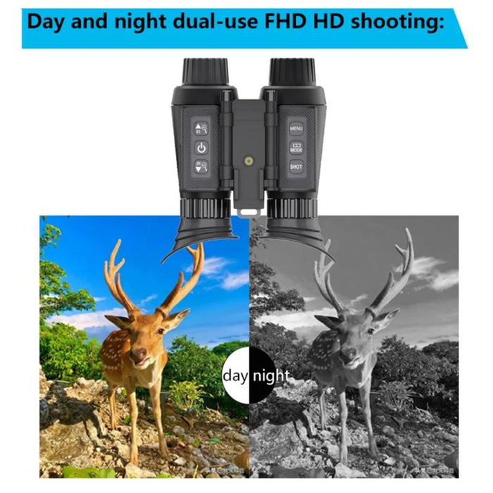 Nv8300 Adjustable Pupil Distance Headset Night Vision Device 3D Hd Digital Binoculars Outdoor Infrared Night Vision Telescope