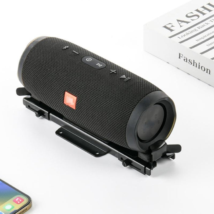 For Jbl Charge 3 / 4 / 5 Flip 4 / 5 / 6 Bluetooth Speaker Wall Retractable Storage Bracket Black