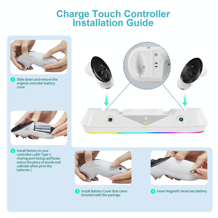 Vr Game Seat Charging Set Magnetic Suction Base For Meta