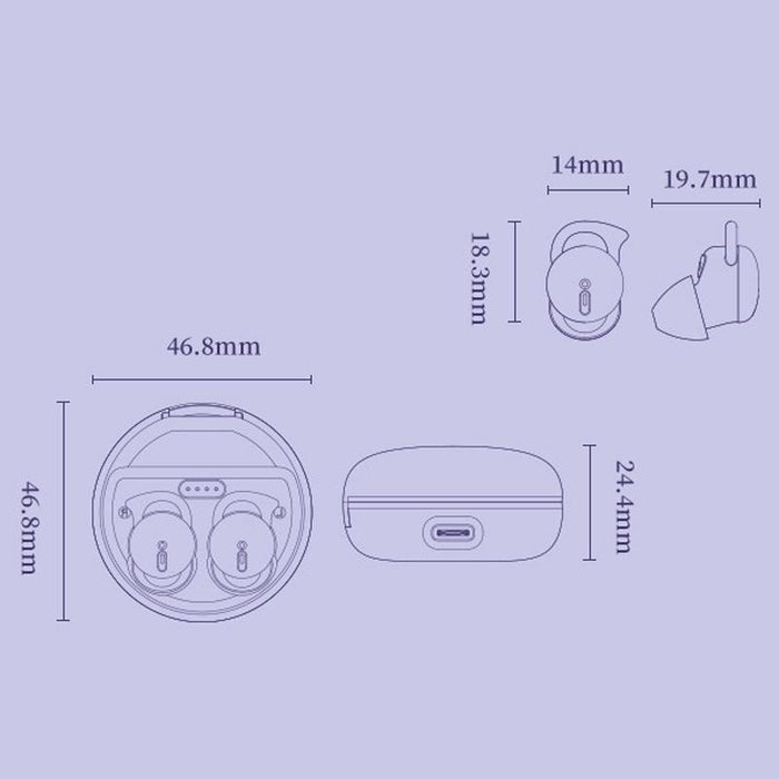 Q26 Sleep Mini Wireless Bluetooth 5.0 Earphone Invisible Comfortable Noise Canceling Earphones