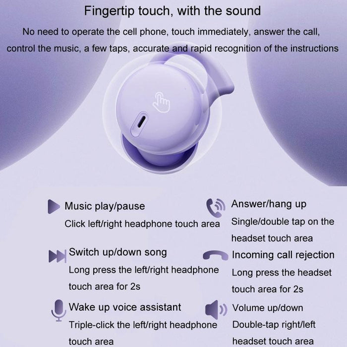 Q26 Sleep Mini Wireless Bluetooth 5.0 Earphone Invisible Comfortable Noise Canceling Earphones