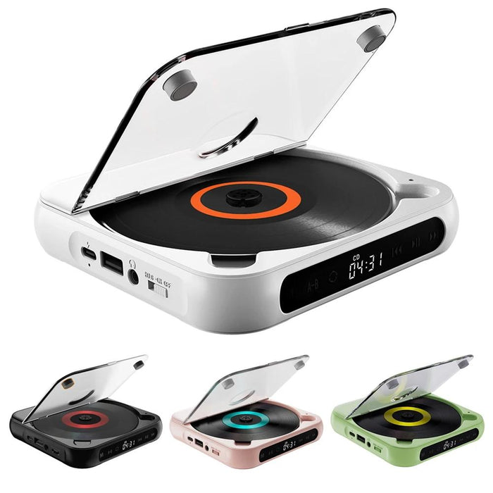 Bluetooth Cd Player Rechargeable Touchscreen Headphone Small Music Walkman