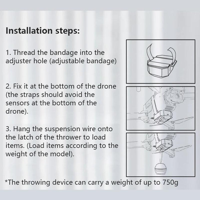 Drone Universal Transport Thrower Drop Device With Remote