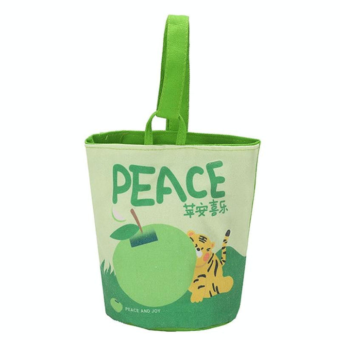 Painting Style Cartoon Handbag Outdoor Portable Cute Single