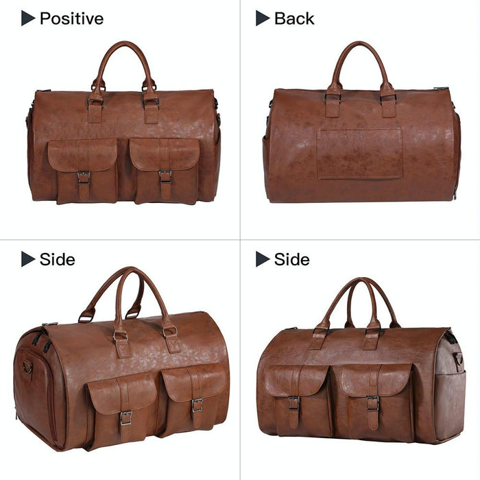 Foldable Duffel Bag With Shoe Compartment