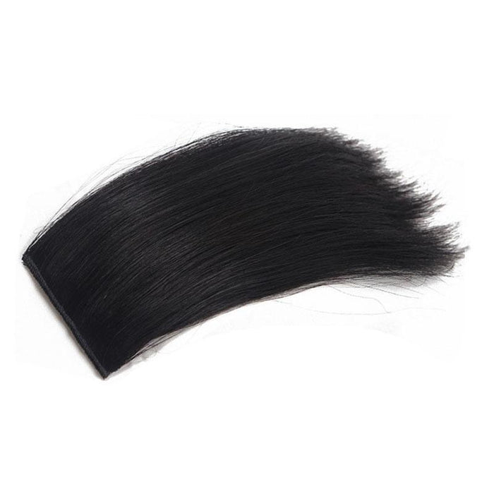 Dark Puffy Wig Extension For Hair Roots Invisible Pad 10Cm