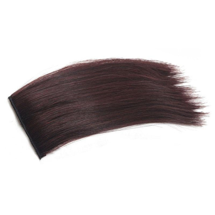 Dark Puffy Wig Extension For Hair Roots Invisible Pad 10Cm