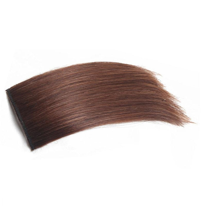 Dark Puffy Wig Extension For Hair Roots Invisible Pad 10Cm