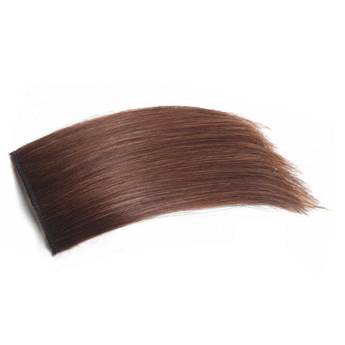 Dark Puffy Wig Extension For Hair Roots Invisible Pad 10Cm