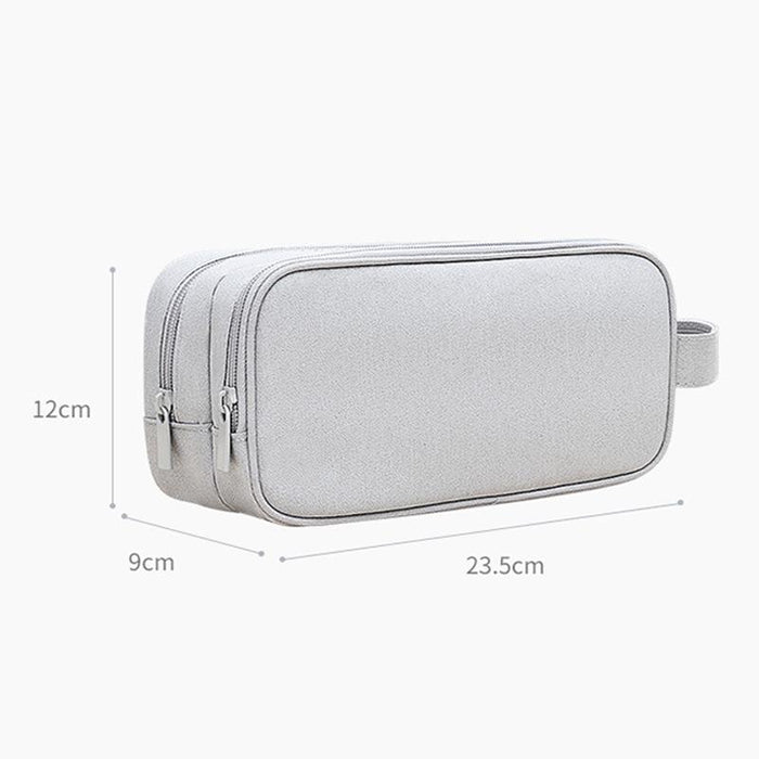 Sm09 Double-Layer Large Capacity Digital Accessories Storage Bag Colour - Black