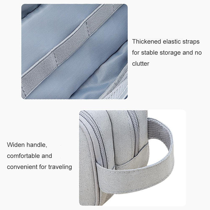 Sm09 Double-Layer Large Capacity Digital Accessories Storage Bag Colour - Black