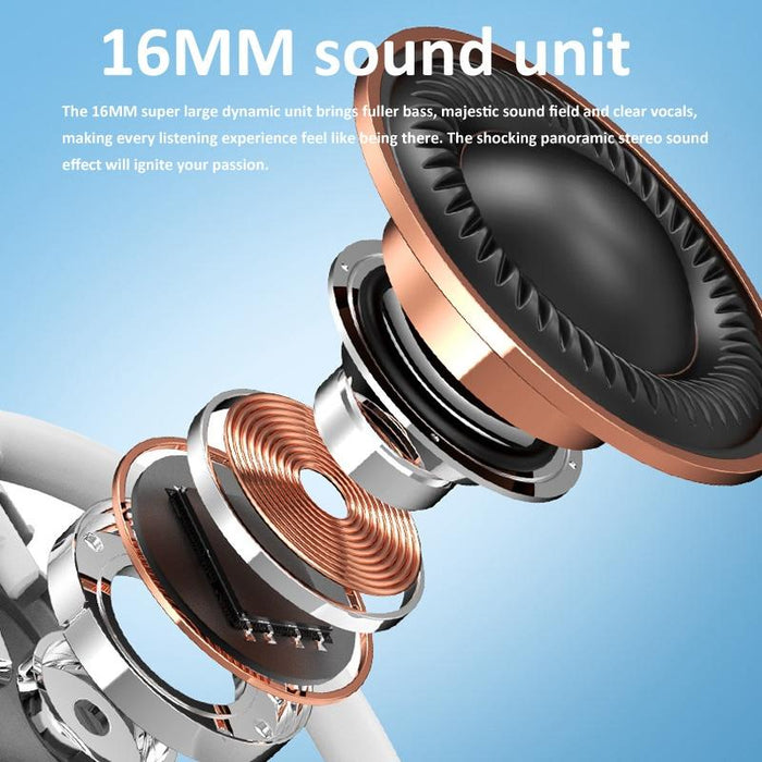 Bluetooth V5.4 Hanging Ear Wireless Earbuds Stereo Sound Headphones