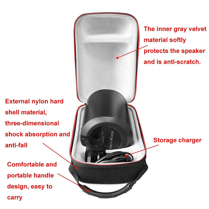 For Sonos Era100 Wifi Wireless Bluetooth Speaker Shock-Absorbing Anti-Fall Protective Bag Black