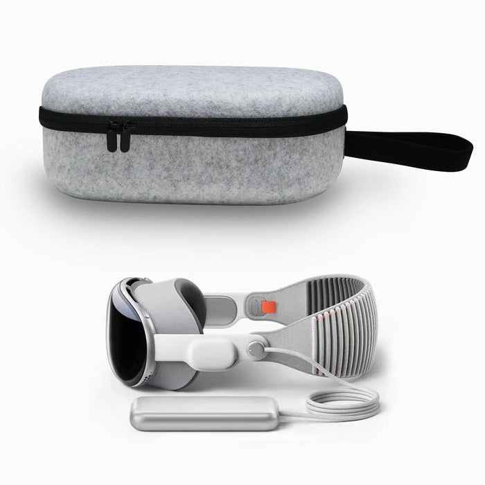 Gray Felt Vr Headset Storage Bag Anti Scrape Portable