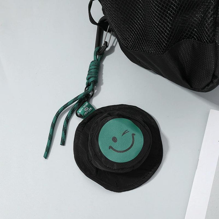 Black Mini Hat Bag With Key Pouch & Hanger