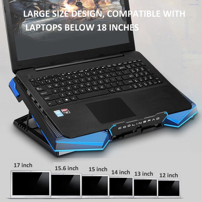 Adjustable Laptop Cooling Stand With Usb Ports