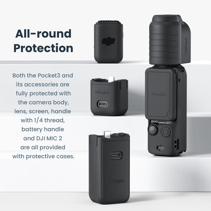 Dji Pocket 3 Amagisn Silicone Protection Case 5 In 1 Camera