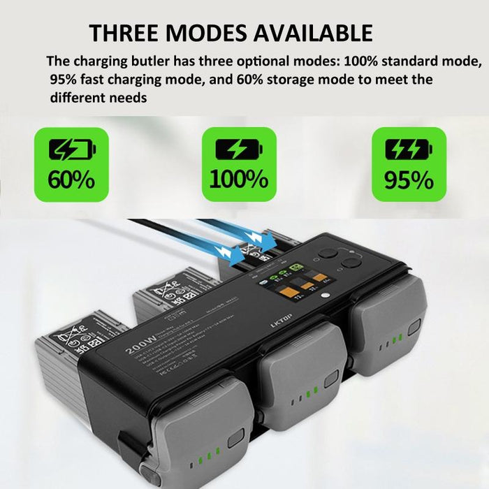 Dji Air 3 Smart Flight Battery Lktop 200w Channel Charging