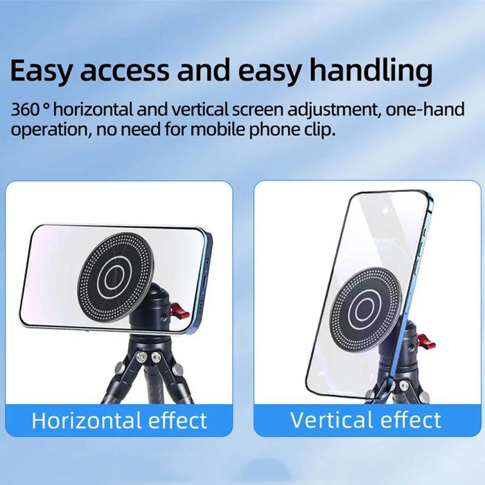 Magnetic Phone Holder With 1/4 Inch Hole For Tripod