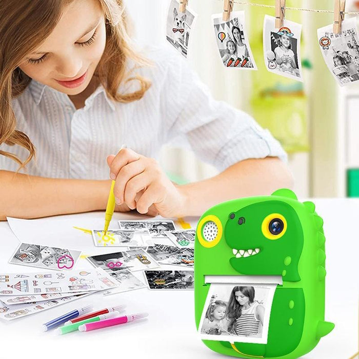 2.4 Inch 1080P Hd Instant Printing Camera Children Thermal Printer With 32G Tf Card