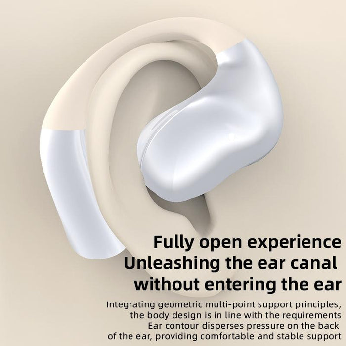 Ows Hanging Ear Bluetooth Earphones With Digital Display Charging Compartment