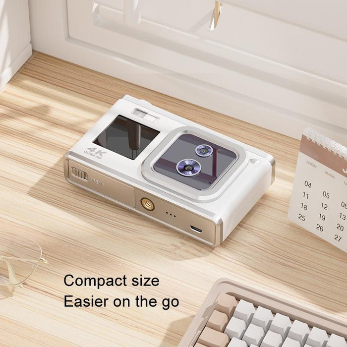 4K Hd Optical Dual Lens Digital Camera 50Mp Dual Screen Selfie Camera No Memory