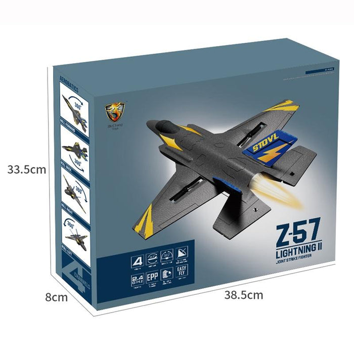 Z-57 4-Channel Remote Control Stunt Tumbling Aircraft Glider Fixed-Wing Foam Aircraft Model Single Battery