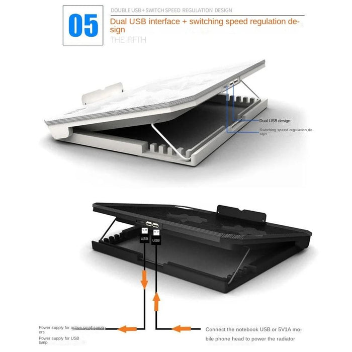 Adjustable Laptop Radiator With Silent Cooling